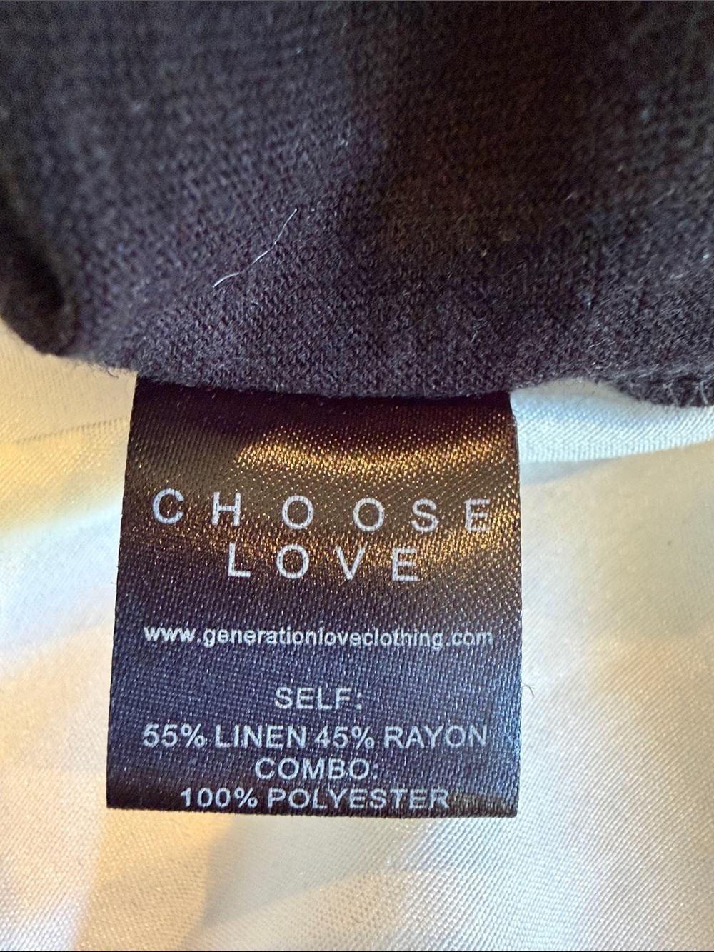Generation Love Black Top w Beaded Neck Size XS - Picture 7 of 8